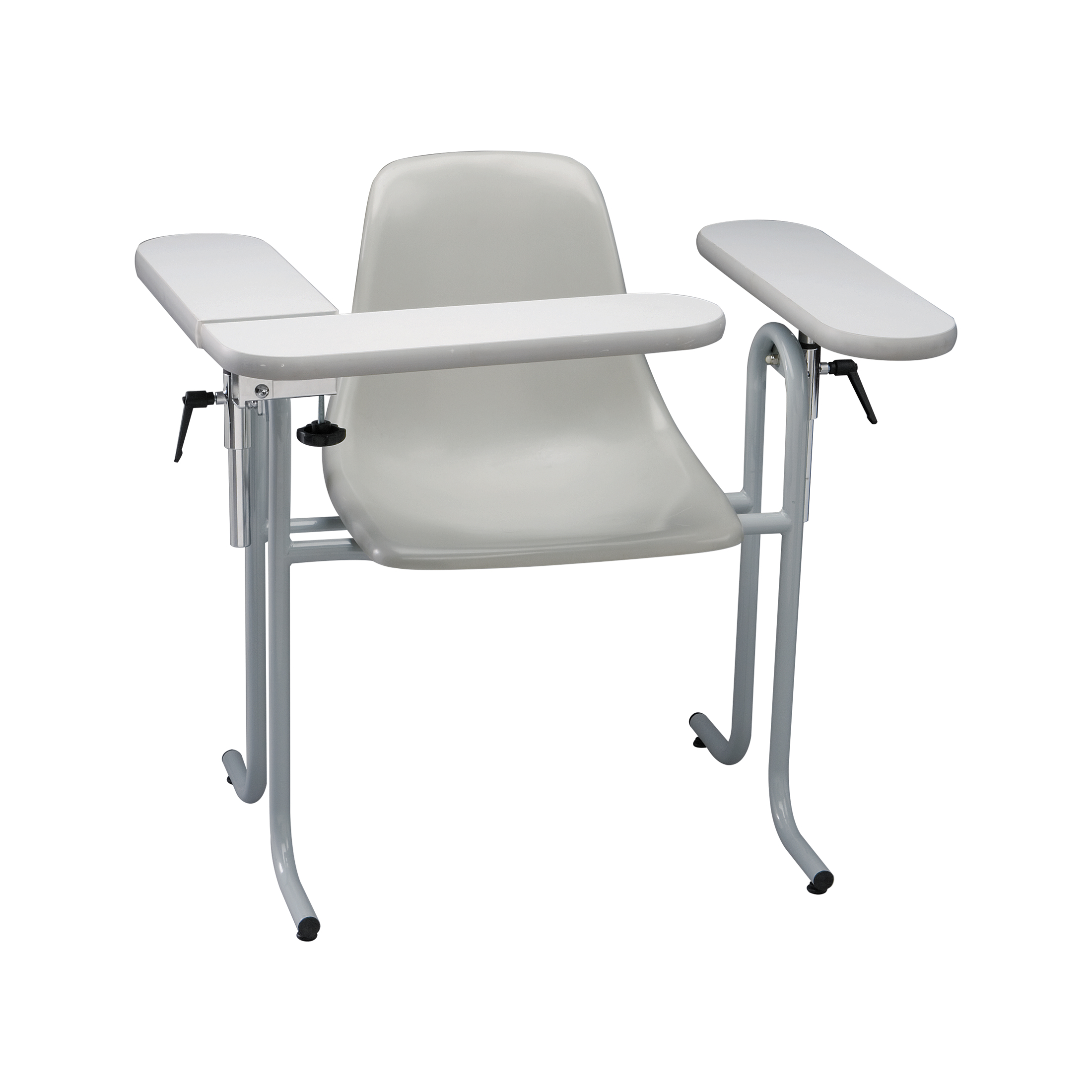 Chair Blood Drawing Steel Frame, Vinyl Seat, Formica Flip Arm, 300 lb Weight Capacity by Dukal Corporation  ID 4381-F